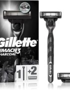 Gillette Mach3 Charcoal holicí strojek + náhradní břity 2 ks