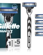 Gillette Mach3 holicí strojek + náhradní břity 5 ks