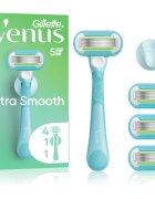 Gillette Venus Extra Smooth dámský holicí strojek s držákem do sprchy + náhradní břity 6 ks