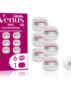 Gillette Venus PRO ComfortGlide Sugarberry náhradní břity + ochranný kryt 6 ks