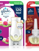 Glade Electric scented oil Relaxing Zen + Warm Apple Pie výhodné balení 3 ks