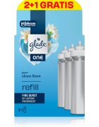 Glade ONE Pure Clean Linen náhradní náplň do osvěžovače vzduchu 3x10 ml