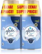 Glade Pure Clean Linen automatický osvěžovač vzduchu – náhradní náplň 2x269 ml