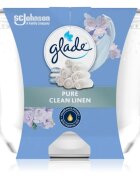 Glade Pure Clean Linen vonná svíčka 204 g