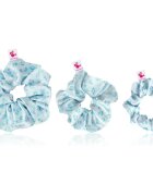GLOV Barbie Scrunchies gumičky do vlasů typ Blue Panther 3 ks