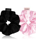 GLOV Scrunchies S gumičky do vlasů Pink/Black 2 ks