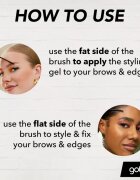 got2b Glued 4 Brows & Edges fixační gel na obočí 2 v 1 Tinted Brown 16 ml