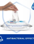 GoWipes Anti-Bacterial Effect D-Panthenol vlhčené čisticí ubrousky s antibakteriálním účinkem 60 ks