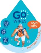 GoWipes Anti-Bacterial Effect osvěžující vlhčené ubrousky s antibakteriálním účinkem 10x8 ks