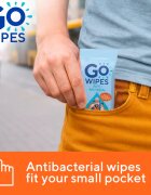 GoWipes Anti-Bacterial Effect osvěžující vlhčené ubrousky s antibakteriálním účinkem 10x8 ks