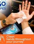GoWipes Antibacterial osvěžující vlhčené ubrousky s antibakteriálním účinkem 20 ks
