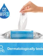 GoWipes Baby 100% Cotton Biodegradable dětské jemné vlhčené ubrousky pro citlivou pokožku 0+ 50 ks