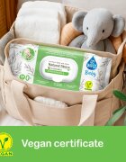 GoWipes Baby Natural Fibers dětské jemné vlhčené ubrousky pro citlivou pokožku 0+ 50 ks