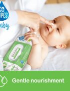 GoWipes Baby Natural Fibers dětské jemné vlhčené ubrousky pro citlivou pokožku 0+ 50 ks