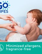 GoWipes Baby Wet Wipes dětské jemné vlhčené ubrousky pro velmi suchou citlivou a atopickou pokožku 24 ks