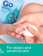 GoWipes Baby Wet Wipes dětské jemné vlhčené ubrousky pro velmi suchou citlivou a atopickou pokožku 24 ks