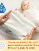 GoWipes Cleanse & Cream Sweet Almond Milk dětské jemné vlhčené ubrousky pro citlivou pokožku aloe vera 0+ 50 ks