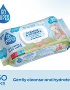 GoWipes Cleanse & Hydrate dětské jemné vlhčené ubrousky pro citlivou pokožku aloe vera 0+ 50 ks