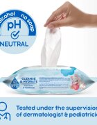 GoWipes Cleanse & Hydrate dětské jemné vlhčené ubrousky pro citlivou pokožku aloe vera 0+ 50 ks