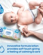 GoWipes Cleanse & Hydrate dětské jemné vlhčené ubrousky pro citlivou pokožku aloe vera 0+ 50 ks