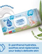GoWipes Cleanse & Hydrate dětské jemné vlhčené ubrousky pro citlivou pokožku aloe vera 0+ 50 ks