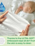 GoWipes Cleanse & Protect Chamomile extract dětské jemné vlhčené ubrousky s aloe vera 50 ks