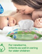GoWipes Cleanse & Protect Chamomile extract dětské jemné vlhčené ubrousky s aloe vera 50 ks