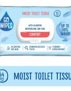 GoWipes Comfort vlhčený toaletní papír pro citlivou pokožku 44 ks