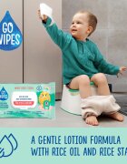 GoWipes For Kids & Juniors vlhčený toaletní papír pro citlivou pokožku pro děti 44 ks