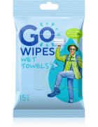 GoWipes Wet Towels osvěžující vlhčené ručníky 26x20 cm 15 ks