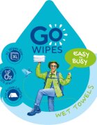 GoWipes Wet Towels osvěžující vlhčené ručníky 26x20 cm 15 ks
