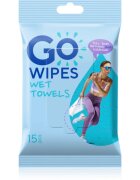 GoWipes Wet Towels osvěžující vlhčené ručníky 26x20 cm 15 ks