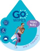 GoWipes Wet Towels osvěžující vlhčené ručníky 26x20 cm 15 ks