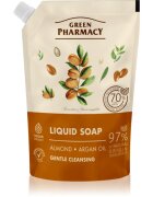 Green Pharmacy Almond & Argan Oil tekuté mýdlo na ruce – náhradní náplň 460 ml