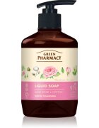 Green Pharmacy Musk Rose & Cotton tekuté mýdlo na ruce 460 ml
