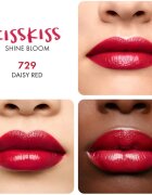 GUERLAIN KissKiss Shine Bloom lesklá rtěnka odstín 729 Daisy Red 3.5 g