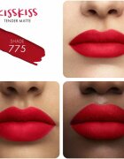 GUERLAIN KissKiss Tender Matte dlouhotrvající rtěnka s matným efektem odstín 775 Kiss Rouge 2.8 g
