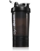 GymBeam Blend Bottle sportovní šejkr + zásobník barva Black White 1 ks