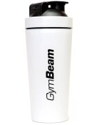 GymBeam Šejkr Steel sportovní šejkr barva White 1 ks