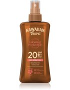 Hawaiian Tropic Glowing Protection Dry Oil Spray hydratační gel na opalování SPF 20 200 ml