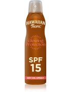 Hawaiian Tropic Glowing Protection Dry Oil Spray ochranný sprej na opalování SPF 15 177 ml