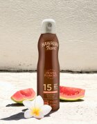 Hawaiian Tropic Glowing Protection Dry Oil Spray ochranný sprej na opalování SPF 15 177 ml