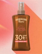 Hawaiian Tropic Glowing Protection transparentní mlha na opalování SPF 30 200 ml