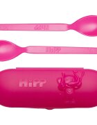 Hipp Spoons Set jídelní set na cesty Pink