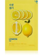 Holika Holika Pure Essence Lemon plátýnková maska se zjemňujícím a osvěžujícím účinkem s vitaminem C 20 ml