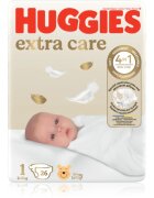 Huggies Extra Care Size 1 jednorázové pleny 2-5 kg 26 ks