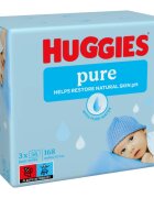 Huggies Pure čisticí ubrousky 3x56 ks