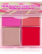 I Heart Revolution Watermelon Dreams Blush & Highlighter Quad paletka rozjasňovačů a tvářenek 4x2.8 g