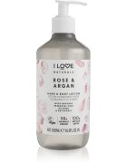 I Love Naturals Rose & Argan tělové mléko 500 ml