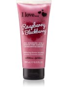 I Love Raspberry & Blackberry sprchový gel s peelingovým efektem 200 ml
